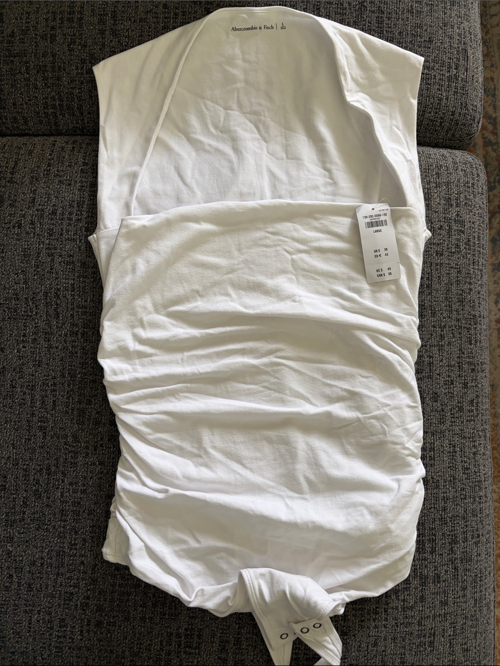 Abercrombie & Fitch Square Front Seamless double lined bodysuit